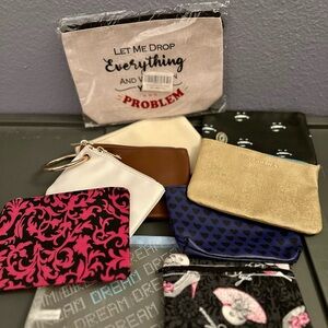 Bundle of NWOT 10 Makeup Cases - 3 on Detachable Ring